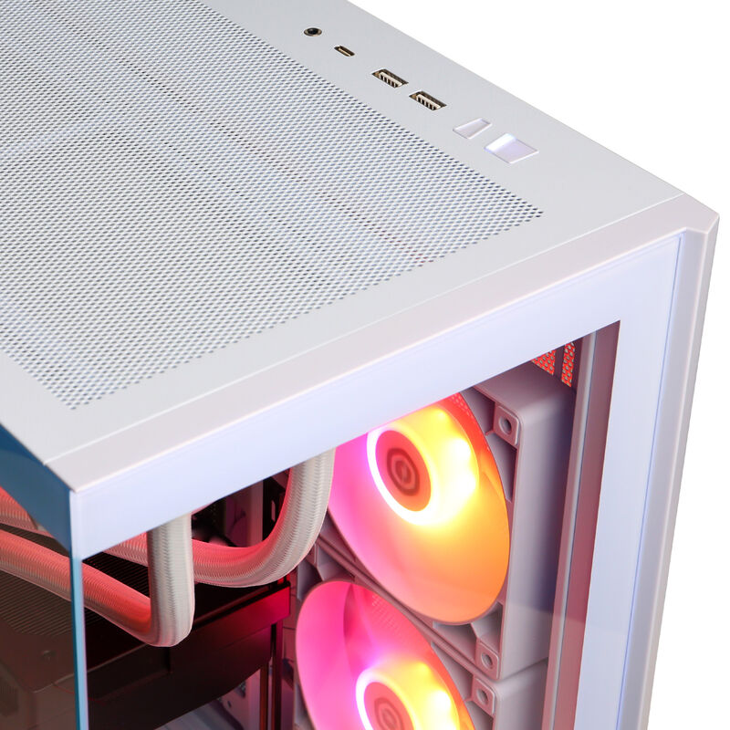 CyberPowerPC Gamer Supreme Desktop with Intel Core Ultra 7 270K Plus, 3.7 GHz, 24-Core CPU, NVIDIA GeForce RTX 5070 Ti, 16GB VRAM GPU, 32 GB RAM, 2 TB SSD & Windows 11 Home - White, , hires