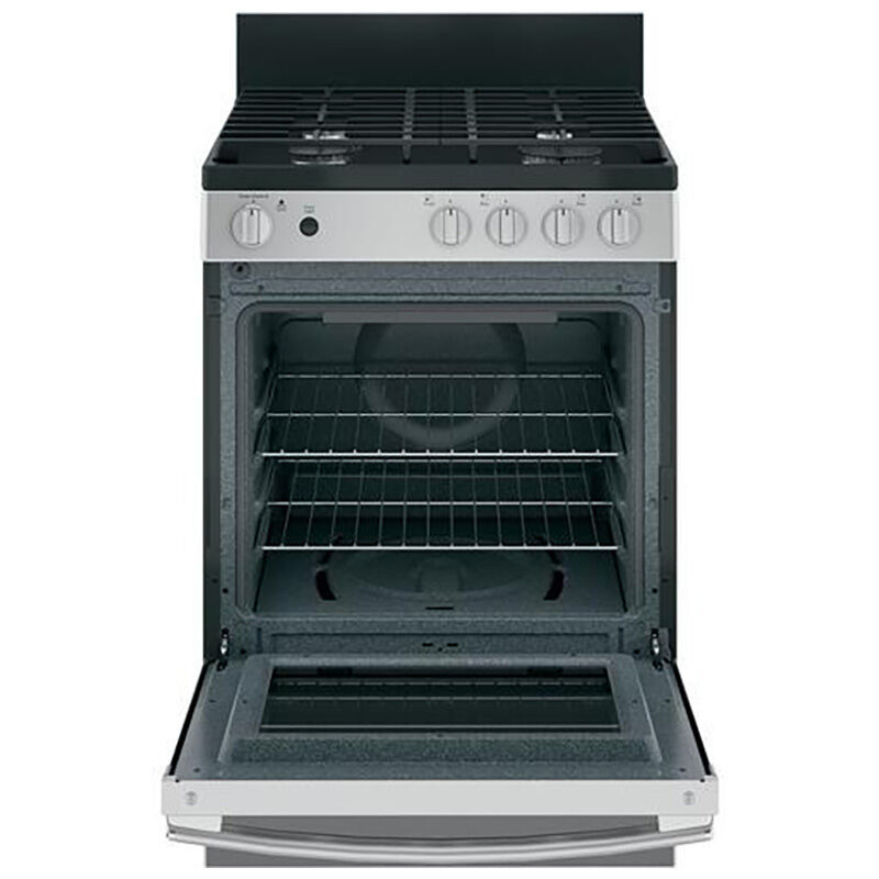 GE 24 in. 2.9 cu. ft. Gas Range with 4 Sealed Burners - Stainless Steel, , hires