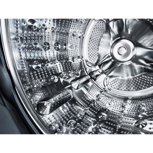 LG 27 in. WashTower with 4.5 cu. ft. Washer with 6 Wash Programs & 7.4 cu. ft. Gas Dryer with 6 Dryer Programs, Sensor Dry & Wrinkle Care - Black Steel, Black Steel, hires