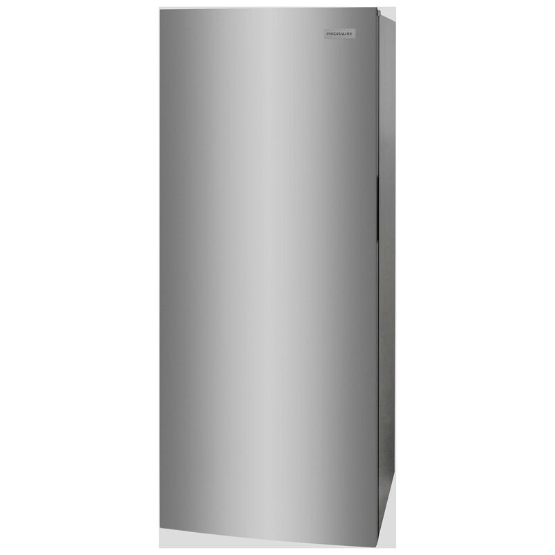 Frigidaire 28 in. 13.0 cu. ft. Garage-Ready Frost Free Upright Freezer with Adjustable Shelves - Fingerprint Resistant Stainless Look, Fingerprint Resistant Stainless, hires