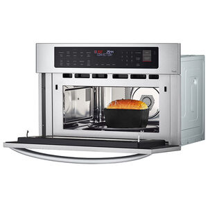 LG 30 in. 1.7 cu. ft. Smart Speed Electric Single Wall Oven with Standard Convection & Sensor Cooking - Stainless Steel, Stainless Steel, hires