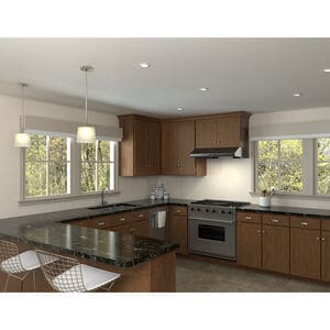 Zephyr Cyclone Series 30 in. Ducted Standard Style Range Hood with 600 CFM, 3 Fan Speeds & 2 LED Lights - Black Stainless, Black Stainless, hires