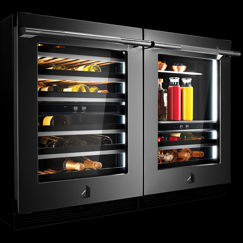 JennAir Rise Series 24 in. 5.0 cu. ft. Built-In Beverage Center with Fixed Shelves & Digital Control - Stainless Steel, , hires