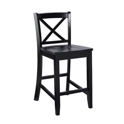 Pacey Black X Back Counter Stool | PCR1615