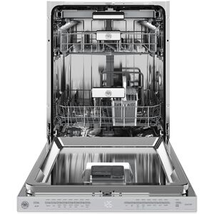 Bertazzoni 24 in. Top Control Flush-Mount Dishwasher with 39 dBA Sound Level, 3rd Rack & PowerDry Plus System - Custom Panel Ready, , hires