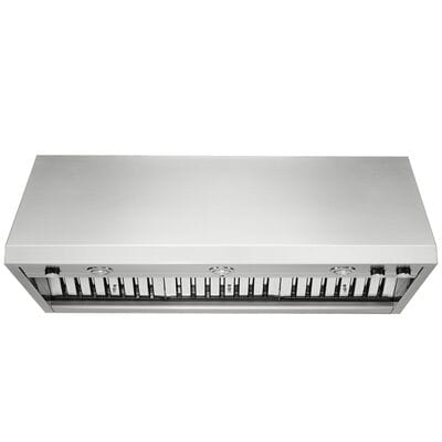 JennAir Pro-Style 48 in. Ducted Canopy Pro Style Style Range Hood with 1200 CFM, 4 Fan Speeds & 3 Halogen Lights - Stainless Steel | JXW9048HP