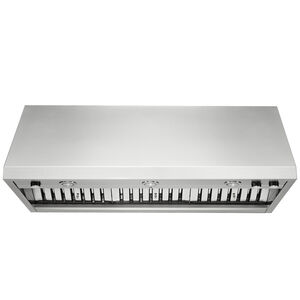 JennAir Pro Style Series 48 in. Canopy Pro Style Range Hood with 4 Speed Settings, 1200 CFM, Ducted Venting & 3 Halogen Lights - Stainless Steel, , hires