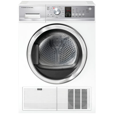 Fisher & Paykel 23 in. 4.0 cu. ft. Ventless Electric Dryer with Sanitize Cycle & Sensor Dry - White | DE4024P2