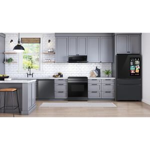 Samsung Bespoke 24 in. Top Control Smart Dishwasher with 38 dBA Sound Level, 3rd-Rack, Smart Dry with AutoRelease Door & Pocket Handle - Fingerprint Resistant Matte Black Steel, , hires