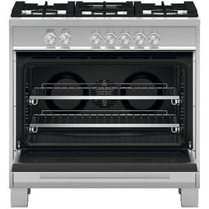 Fisher & Paykel Series 7 36 in. 4.9 cu. ft. Standard Convection Gas Range with 5 Sealed Burners - Stainless Steel, , hires