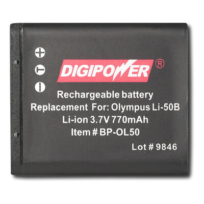DigiPower Rechargeable Lithium Ion Battery for Select Olympus Digital Cameras | BP-OL50