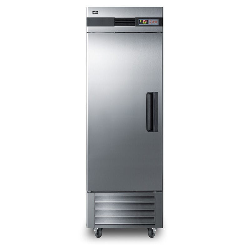 Summit Commercial 28 in. 23.0 cu. ft. Frost Free Upright Freezer with Adjustable Shelves - Stainless Steel, , hires