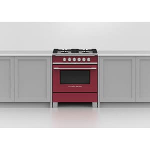 Fisher & Paykel Series 7 30 in. 3.5 cu. ft. Standard Convection Gas Range with 4 Sealed Burners - Red, , hires