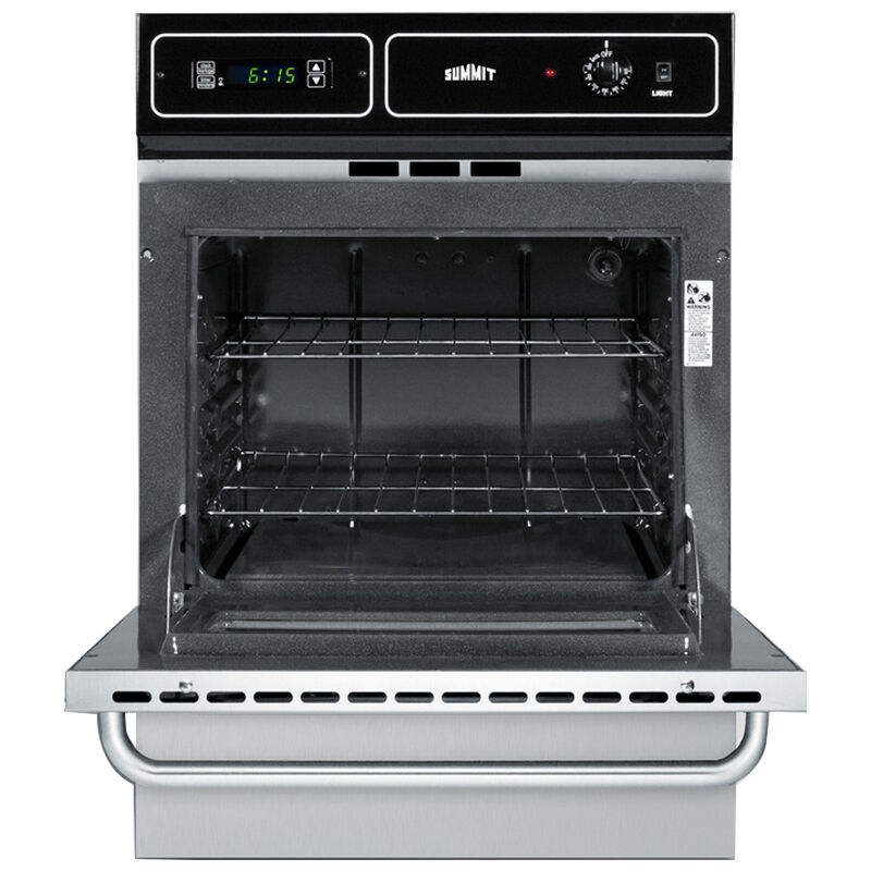 Summit 24 in. 2.9 cu. ft. Gas Single Wall Oven - Stainless Steel, , hires