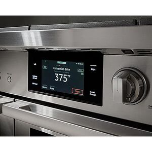 Dacor Transitional Series 48 in. 8.8 cu. ft. Smart Air-Fry Dual Convection Steam Double Oven Dual Fuel Range with 6 Sealed Burners - Silver Stainless, , hires