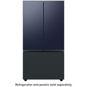 Samsung BESPOKE 3-Door French Door Bottom Panel for Refrigerators - Matte Black Steel, , hires