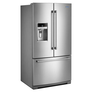 Maytag 36 in. 26.8 cu. ft. French Door Refrigerator with Filtered Ice & Water Dispenser - Fingerprint Resistant Stainless Steel, , hires