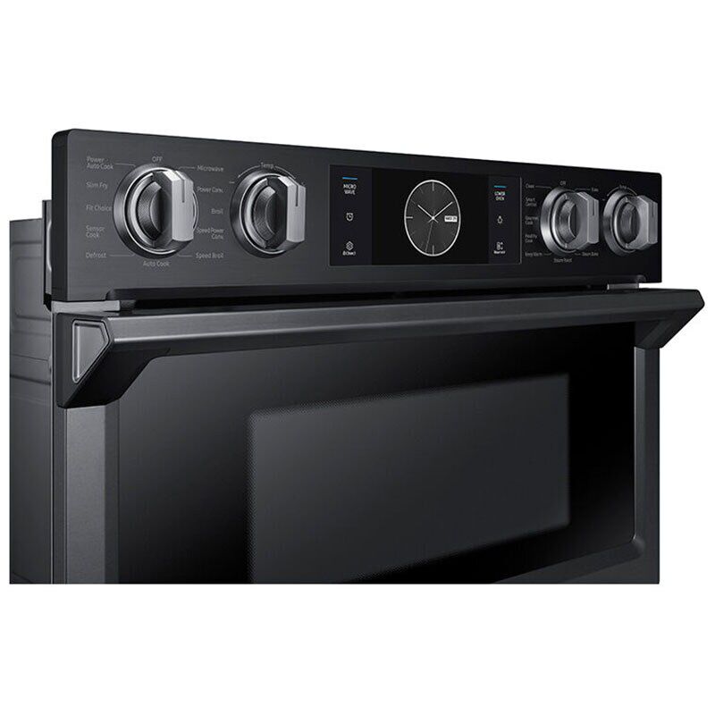 Samsung 30inch 7.0 Cu. Ft. Electric Smart Oven/Microwave Combo Wall Oven  with Dual Convection & Self Clean - Black Stainless Steel