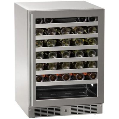 Marvel The Essential Collection 24 in. Outdoor Undercounter Wine Cooler with Wire Racks, Single Temperature Zone & 55-Bottle Capacity - Stainless Steel | MRWC224-SG31