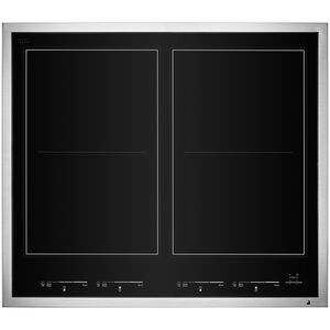 JennAir Lustre Stainless 24 in. 4-Burner Induction Cooktop with Simmer Burner & Power Burner - Stainless Steel, , hires