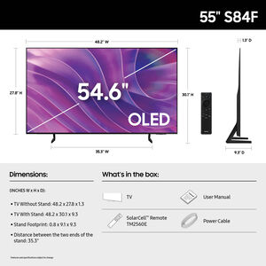 Samsung - 55" Class S84F OLED 4K UHD Smart Tizen TV, , hires