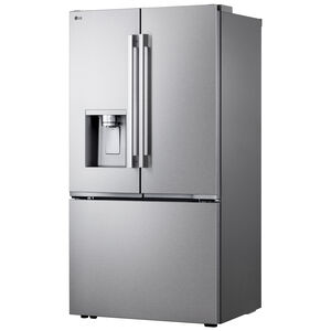 LG 36 in. 23.7 cu. ft. Smart Counter Depth French Door Refrigerator with Ice & Water Dispenser - Printproof Stainless Steel, , hires