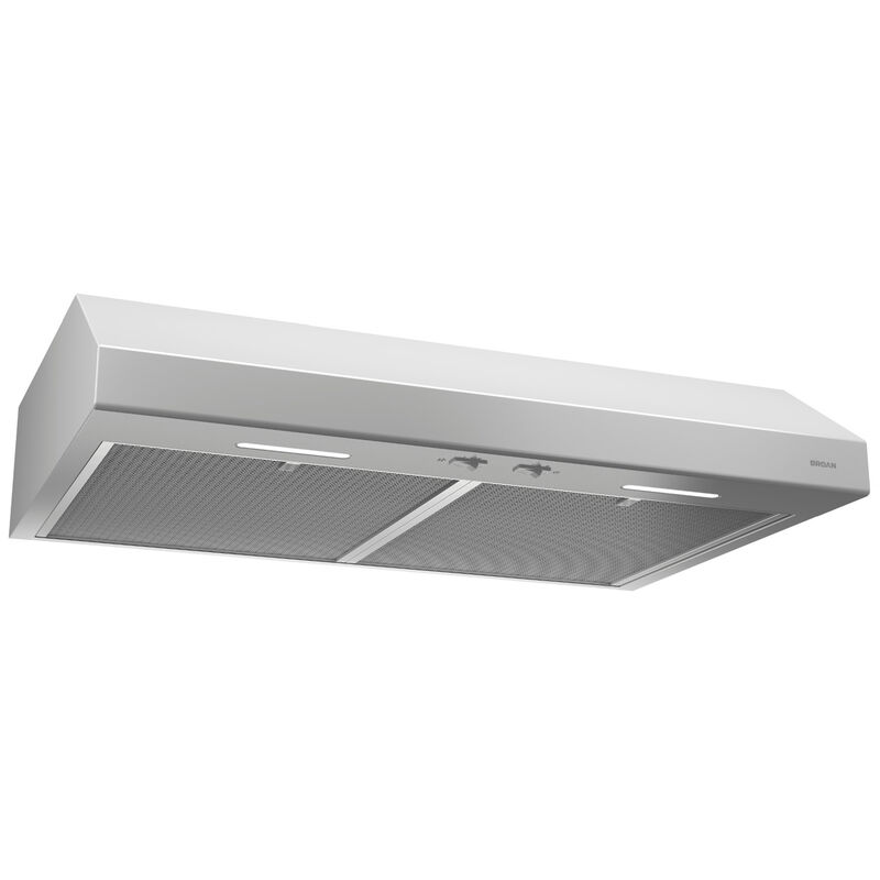 Broan Glacier BCSEK1 Series 24 in. Convertible Standard Style Range Hood with 300 CFM, 2 Fan Speeds & 2 LED Lights - White, , hires