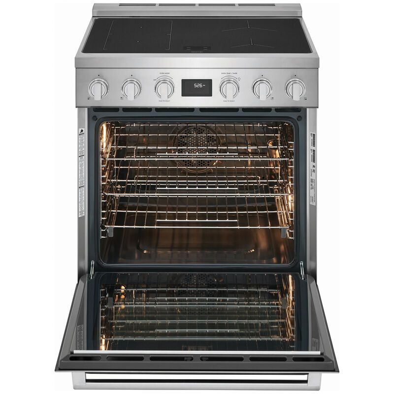 Electrolux 30 in. 4.6 cu. ft. True European Convection Electric Range with 4 Induction Burners - Stainless Steel, , hires