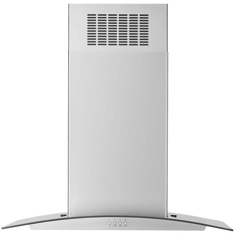 Whirlpool 30 in. Convertible Chimney Style Range Hood with 400 CFM, 3 Fan Speeds & 2 LED Lights - Stainless Steel, , hires
