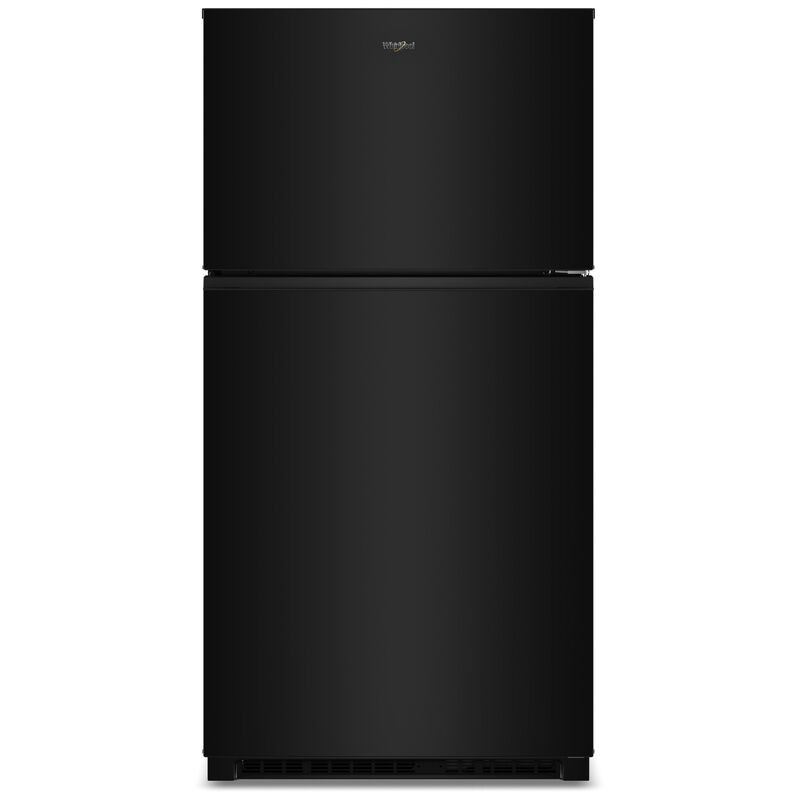 Whirlpool 33 in. 21.3 cu. ft. Top Freezer Refrigerator - Black, Black, hires