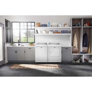 Maytag 28 in. 4.5 cu. ft. Top Load Washer with Agitator & Extra Power Button - White, , hires