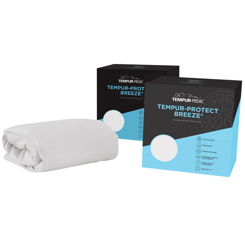 Tempur-Pedic Protect Breeze Mattress Protector - Queen, , hires