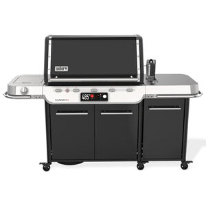 Weber Summit Smart FS38X E Series 5-Burners Liquid Propane Gas Grill with Side Burner, Rotisserie & Smoker Box - Black, , hires
