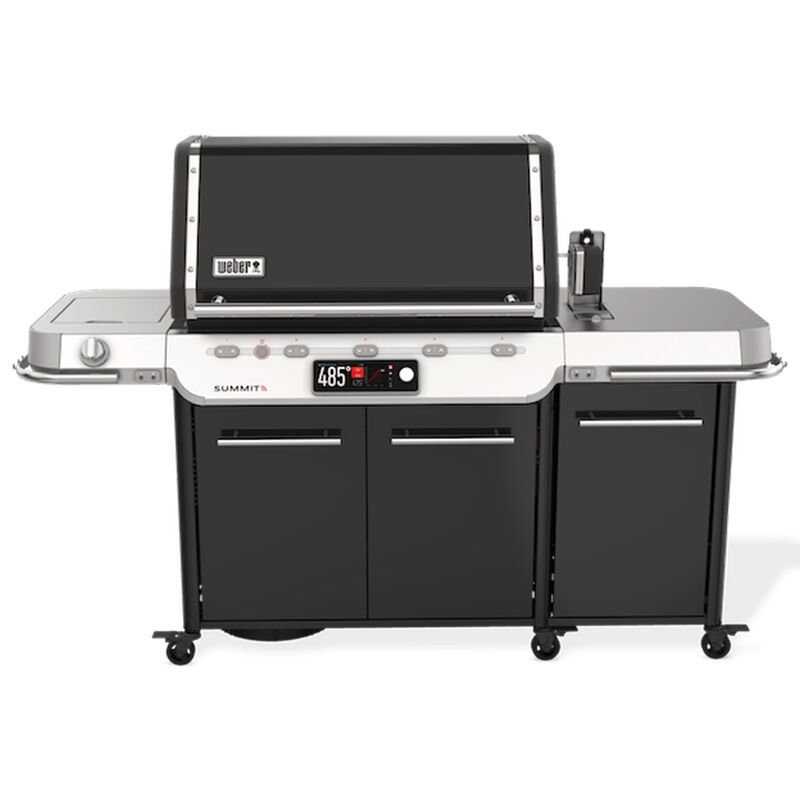 Weber Summit Smart FS38X E Series 5-Burners Liquid Propane Gas Grill with Side Burner, Rotisserie & Smoker Box - Black, , hires