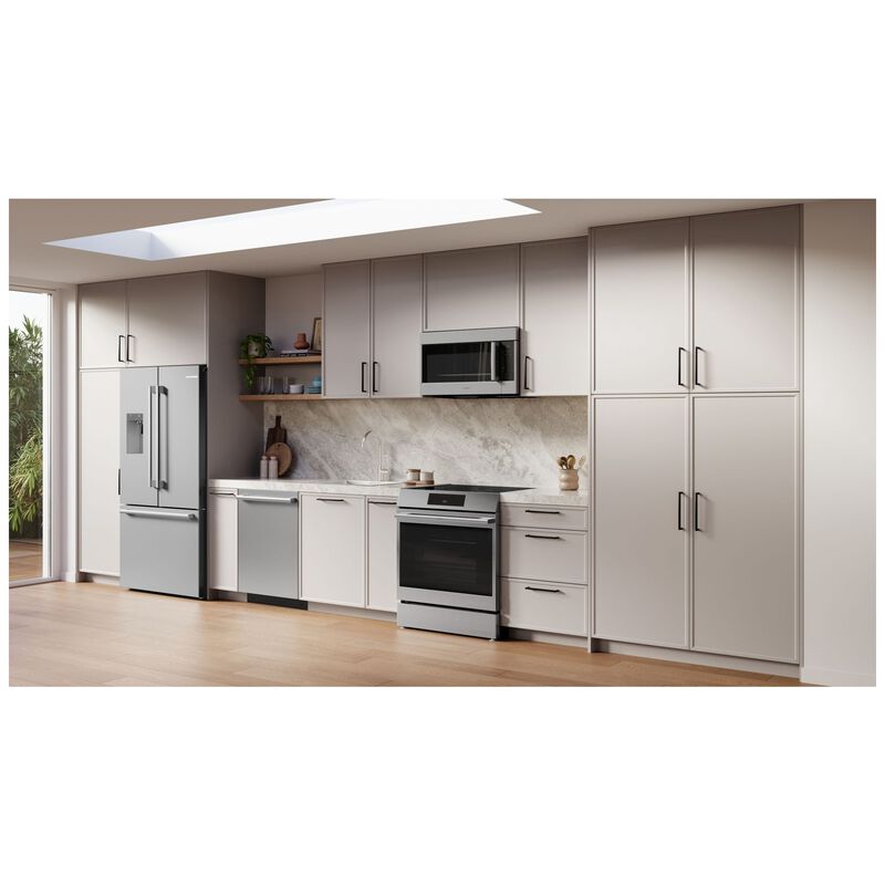 Bosch 500 Series 30 in. 5.8 cu. ft. Air-Fry Standard Convection Slide-In Electric Range with 4 Induction Burners - Stainless Steel, , hires