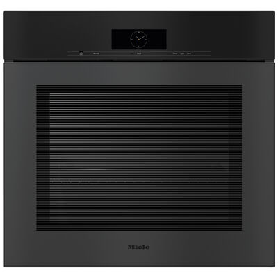 Miele ArtLine Series 30 in. 4.6 cu. ft. Smart Electric Single Wall Oven with Dual Convection - Obsidian Black Matte | H7880BPXOB
