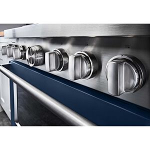 KitchenAid 36 in. 5.1 cu. ft. Smart Convection Oven Freestanding Gas Range with 6 Sealed Burners - Ink Blue, , hires