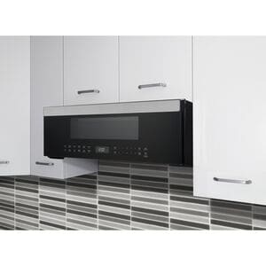 GE 30 in. 1.2 cu. ft. 1000W Low Profile Over-the-Range Microwave with 400 CFM & Sensor Cooking - Stainless Steel, , hires