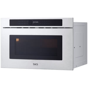 SKS 24 in. 1.2 cu. ft. 900W Drawer Microwave with Sensor Cooking - Stainless Steel, , hires
