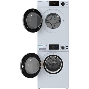 Equator Advanced 24 in. 2.47 cu. ft. Electric Front Load Laundry Center with Sensor Dry, Pet & Sanitize Cycle - White, , hires