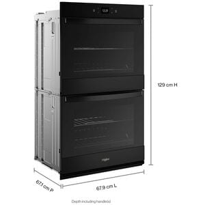 Whirlpool 27 in. 8.6 cu. ft. Smart Top Control Electric Double Wall Oven with Standard Convection - Black, , hires