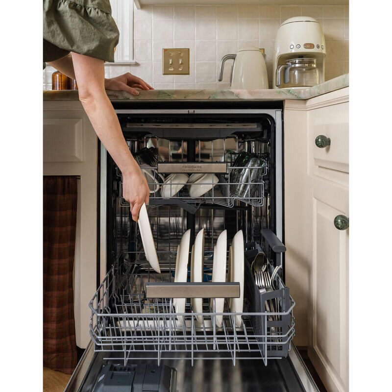 Frigidaire Professional 24 in. Top Control Dishwasher with 45 dBA Sound Level, 3rd-Rack & MaxBoost Dry - Stainless Steel, , hires