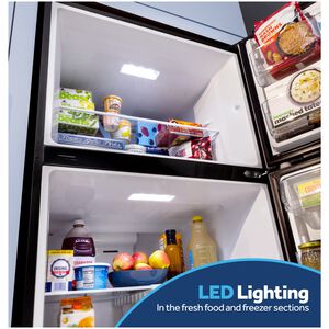 GE 30 in. 21.0 cu. ft. Garage-Ready Top Freezer Refrigerator - Fingerprint Resistant Stainless, Fingerprint Resistant Stainless, hires