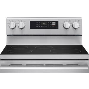 LG 30 in. 6.3 cu. ft. Smart Air-Fry True European Convection Electric Range with 4 Induction Burners - Stainless Steel, , hires