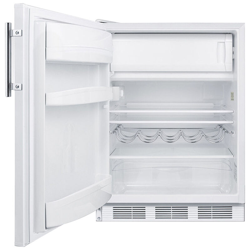 Summit 24 in. 5.1 cu. ft. Undercounter Refrigerator - White, , hires