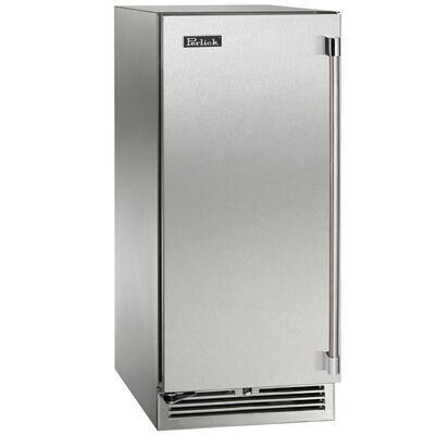 Perlick Signature Series 15 in. Compact Built-In 2.8 cu. ft. Wine Cooler with 20 Bottle Capacity, Single Temperature Zones & Digital Control - Custom Panel Ready | HP15WS-4-2L