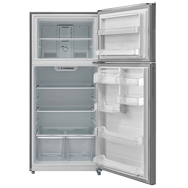 Avanti 30 in. 18.0 cu. ft. Apartment Size Top Freezer Refrigerator with Frost Free Freezer - Stainless Steel, , hires