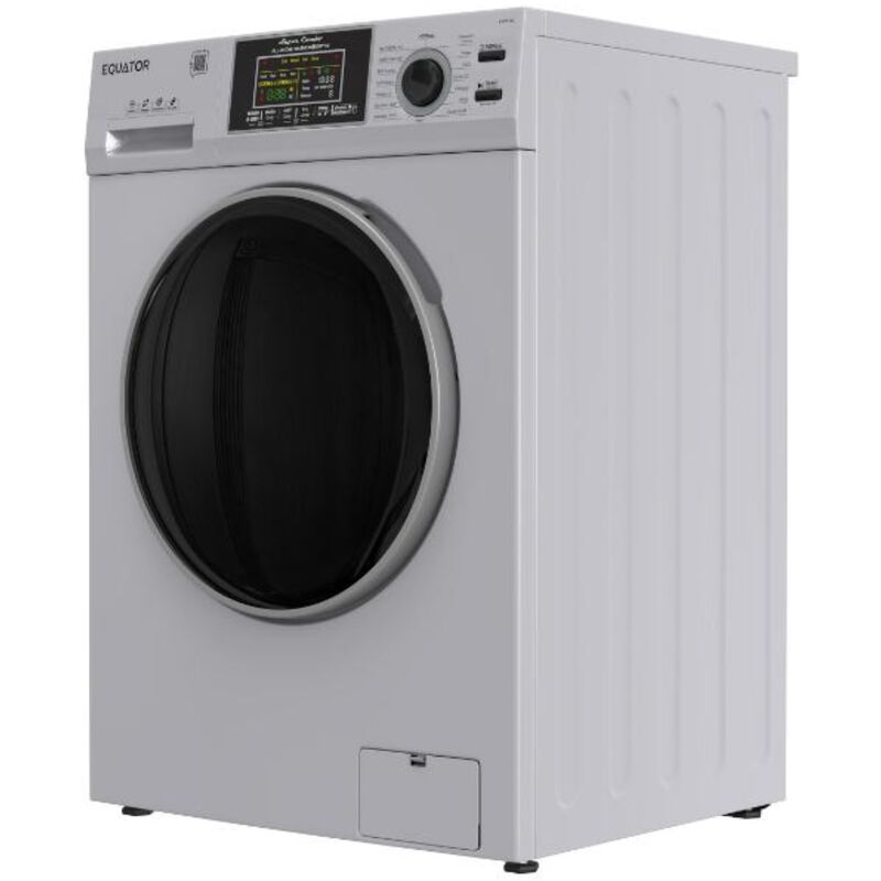 Equator Max 24 in. 2.47 cu. ft. Electric Front Load Convertible (Vented/Ventless) All-in-One Combo with Pet Cycle, Sanitize Cycle & Sensor Dry - Silver, , hires