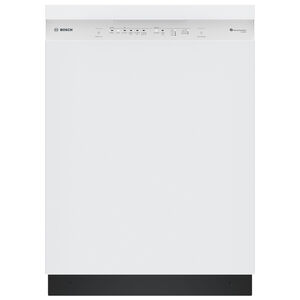 Bosch 300 Series 24 in. Front Control Smart Dishwasher with 48 dBa Sound Level & PureDry - White, , hires