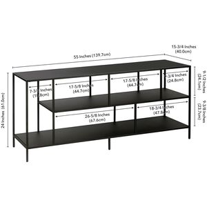 Preston & Cole Malachi 55" Wide TV Stand for TVs up to 60" - Blackened Bronze, , hires